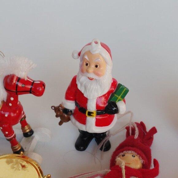 LARGE Christmas Ornament Lot of 22 Pieces Assorted Holiday Ornaments RED THEME - Picture 3 of 11